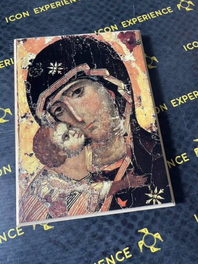 Nuestra Señora de Vladimir, Icono impreso sobre madera