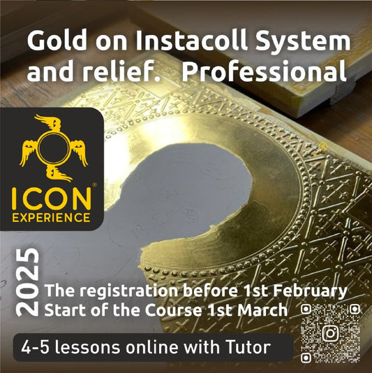 Gold on instacoll system and relief. Professional.