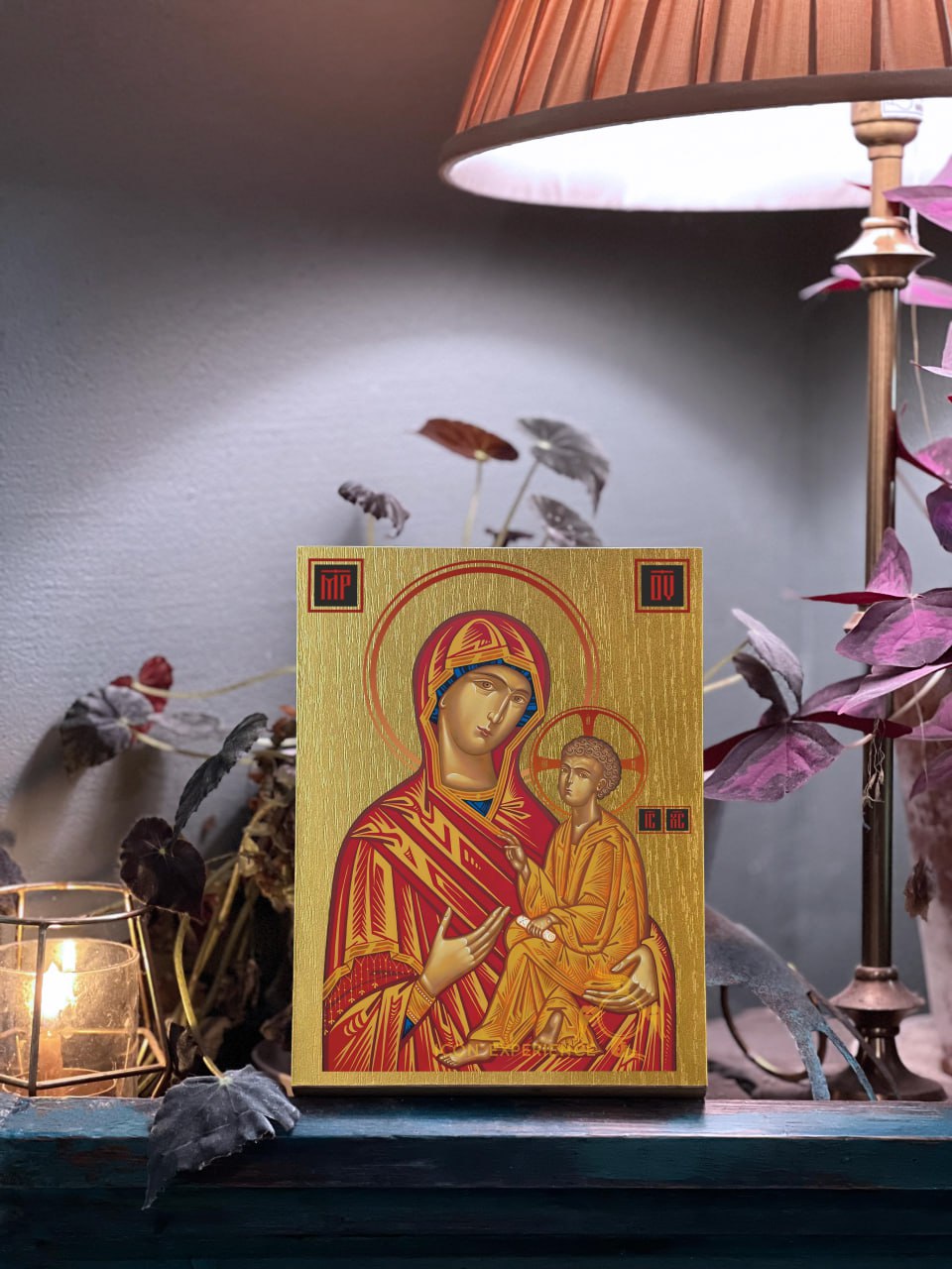 Holy Virgin Mary of Hodegetria Byzantine Iconography Christian Art Gift