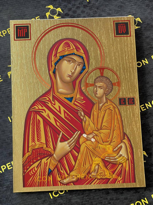 Holy Virgin Mary of Hodegetria Byzantine Iconography Christian Art Gift