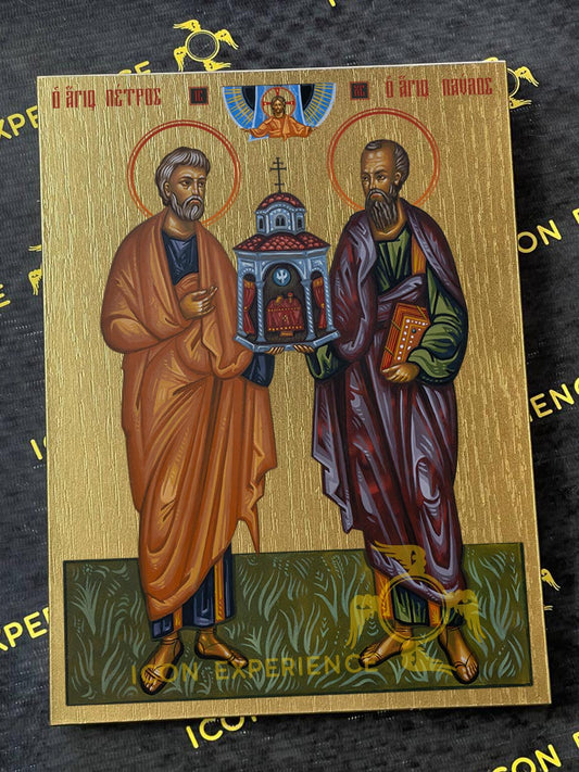 Saint Peter and Paul Apostles Byzantine Iconography Christian Art Gift