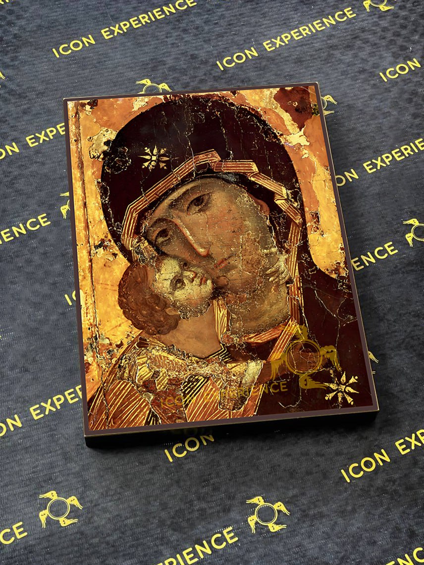 Our Lady of Vladimir Byzantine Iconography Christian Art Gift