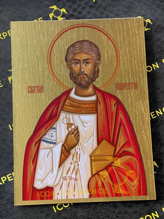 Saint Lawrence Byzantine Iconography Christian Art Gift