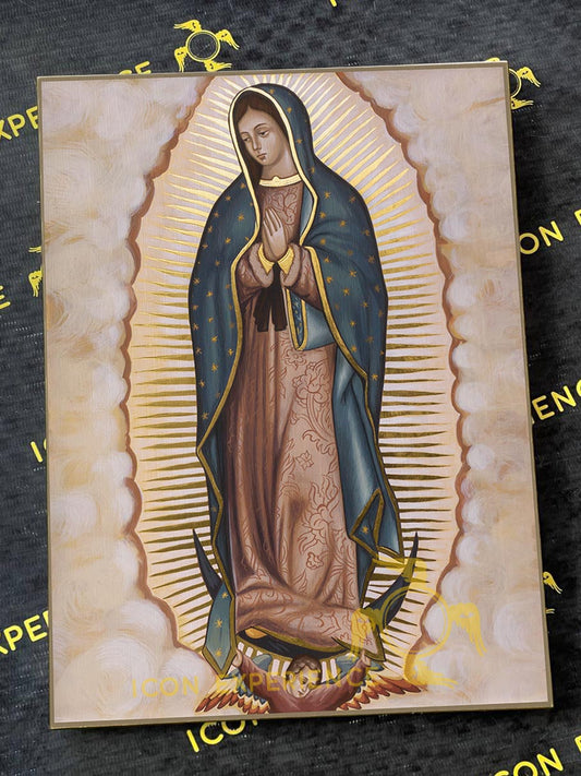 Our Lady of Guadalupe Byzantine Iconography Christian Art Gift