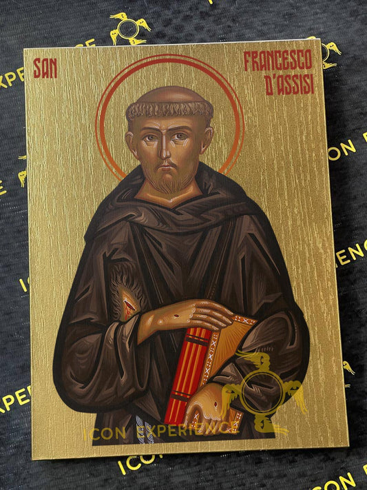 Saint Francis of Assisi Byzantine Iconography Christian Art Gift