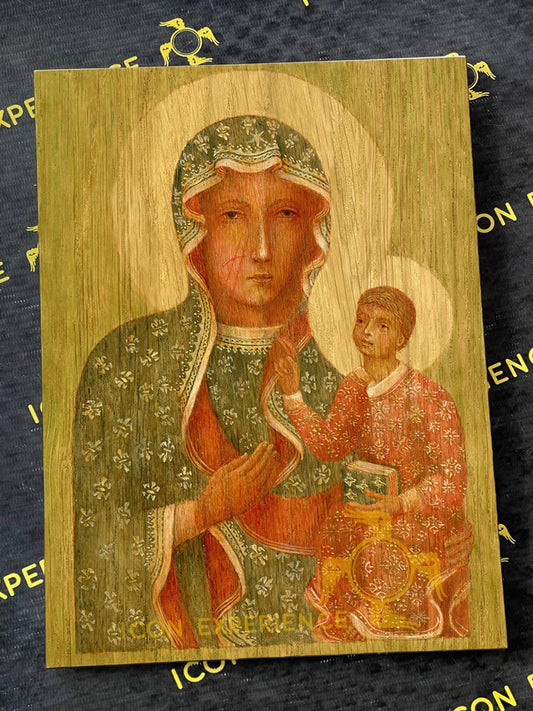 Our Lady of Częstochowa Byzantine Iconography Christian Art Gift