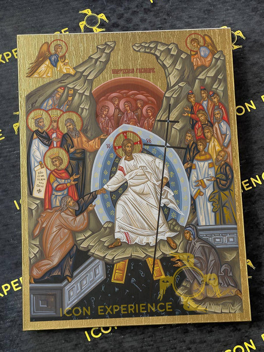 The Resurrection Descent into Hell Byzantine Iconography Christian Art Gift