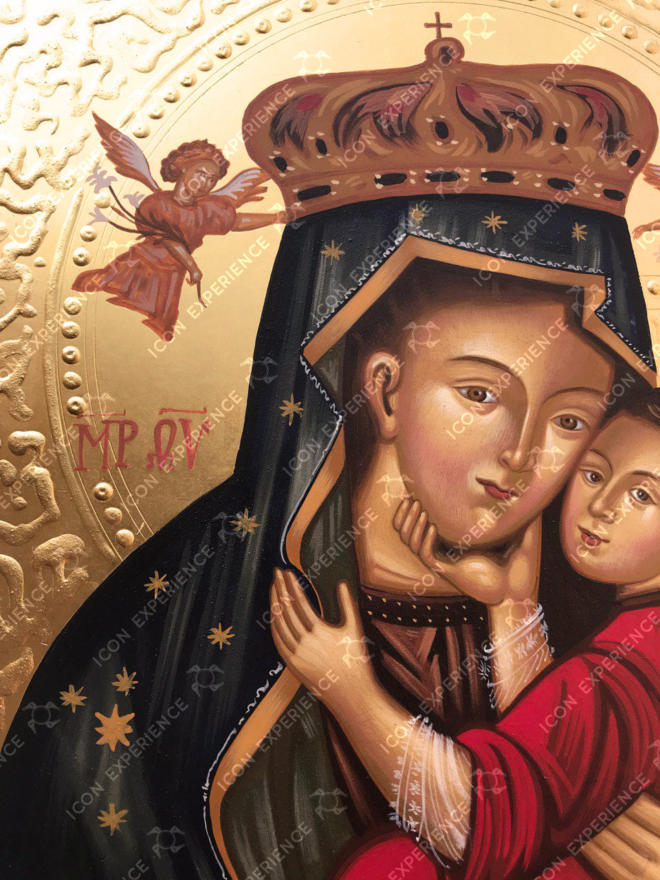 Holy icon of Theotokos of Sambor, Handpainted icon