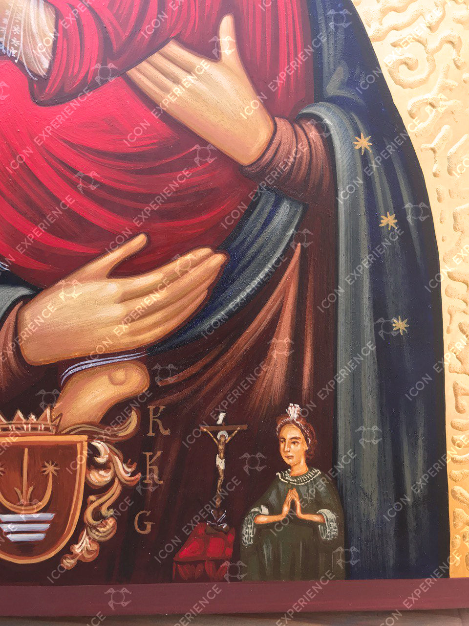 Holy icon of Theotokos of Sambor, Handpainted icon