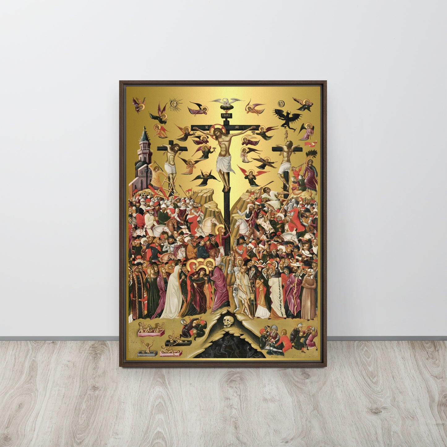Crucifixation of Jesus Christ / Framed canvas
