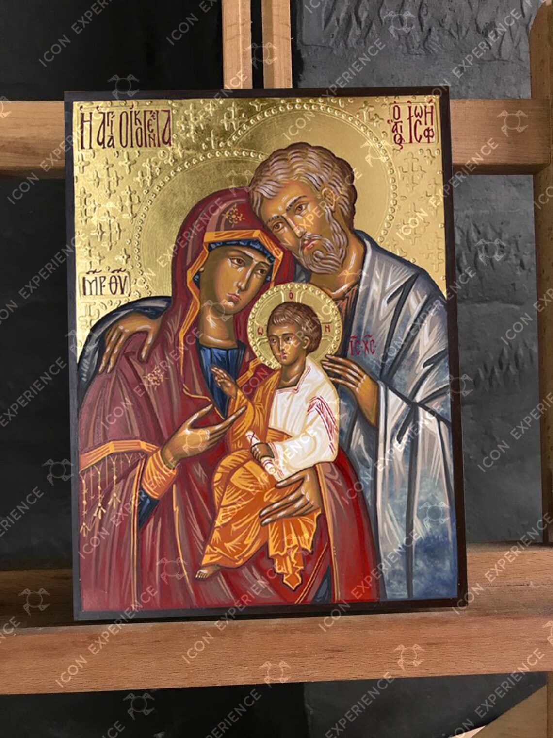 The Holy Family, Handpainted icon