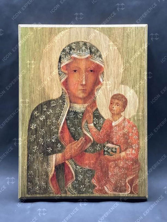 Nuestra Señora de Częstochowa, Icono impreso sobre madera