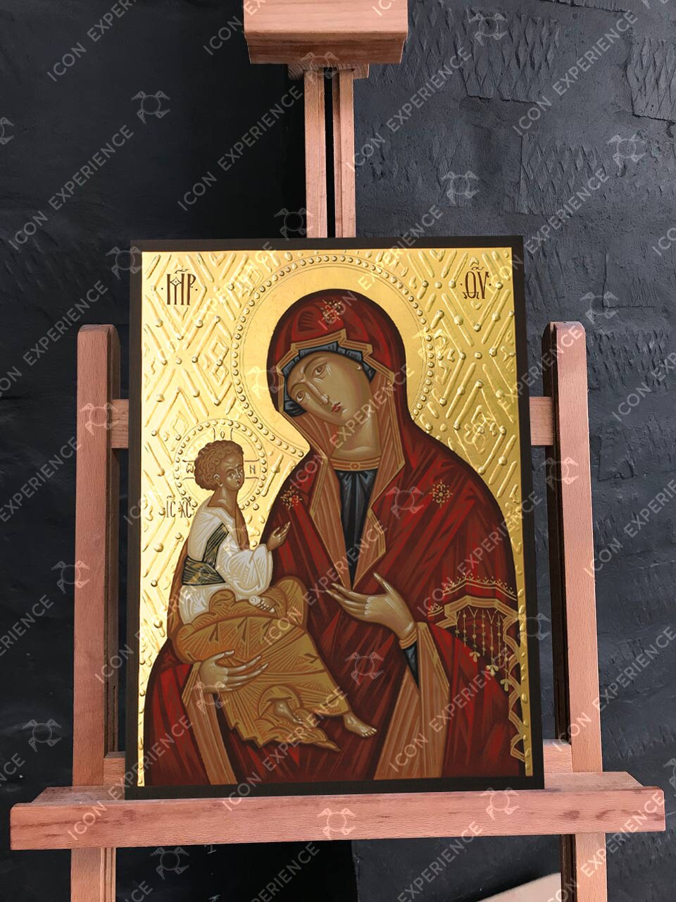 Virgin Mary Hodegetria, Handpainted icon