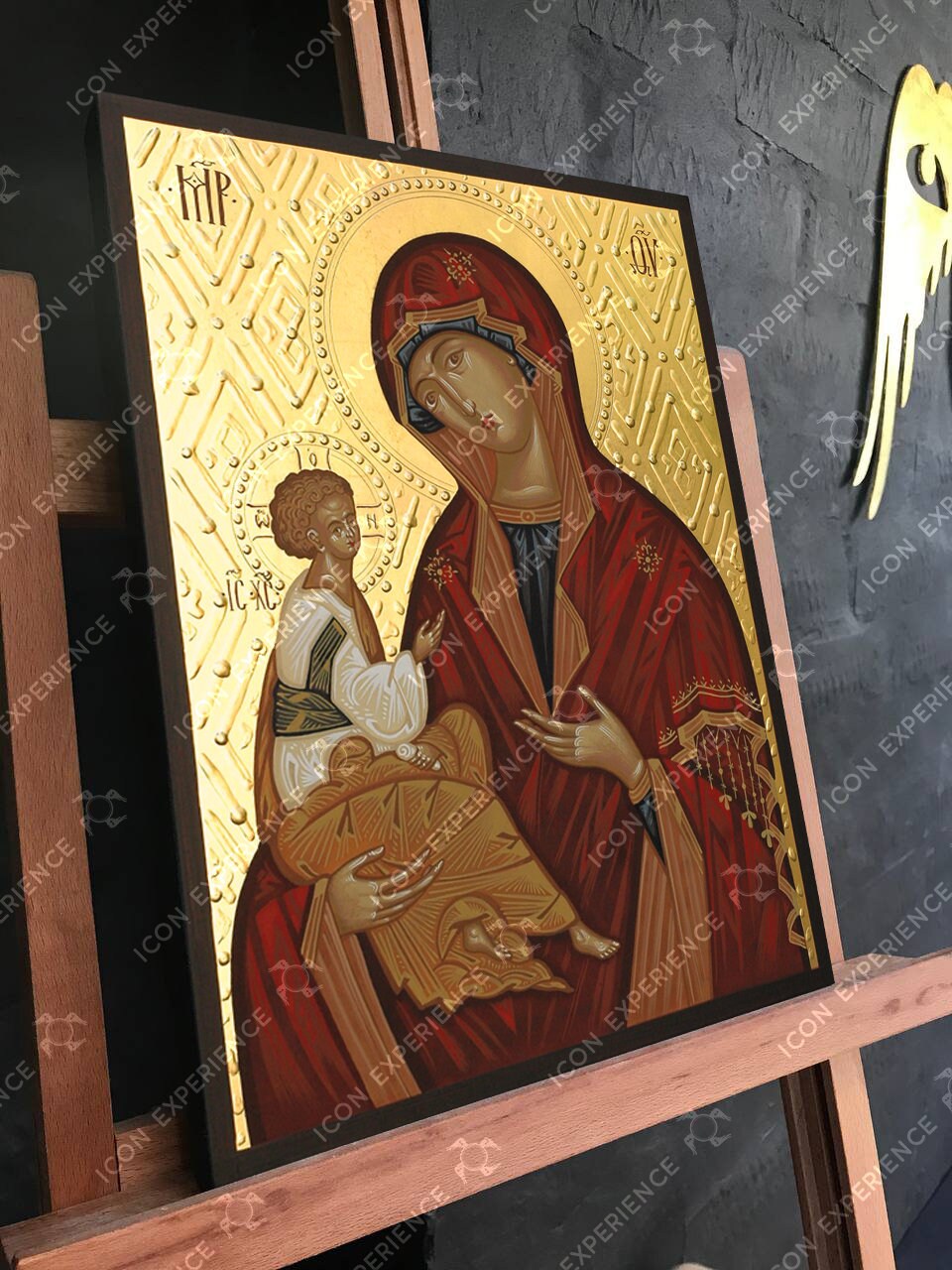 Virgin Mary Hodegetria, Handpainted icon