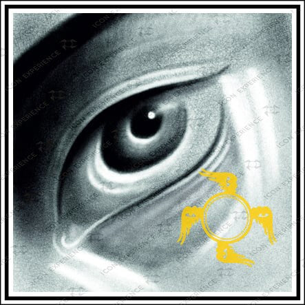 Virgin Mary's Eye Digital Line Art Sketch