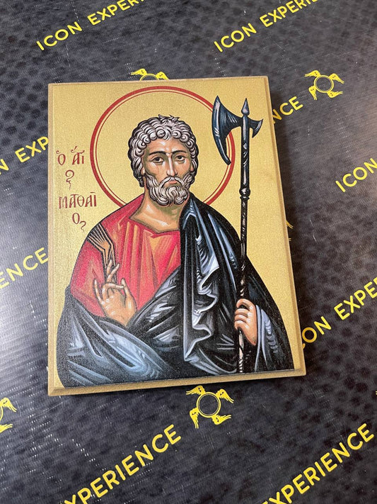 Saint Matthew the Apostle, Printed icon on wood