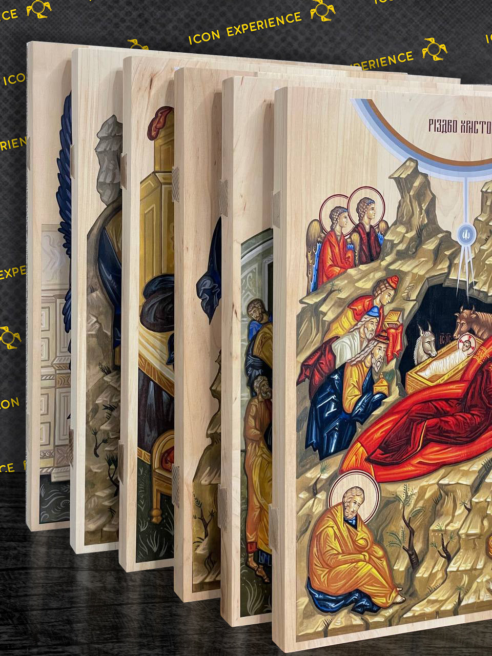 Doce Grandes Fiestas, Iconos impresos en madera