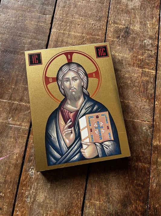 Jesus Christ Pantocrator from Sinai Monastery 15x20 Ready to ship!