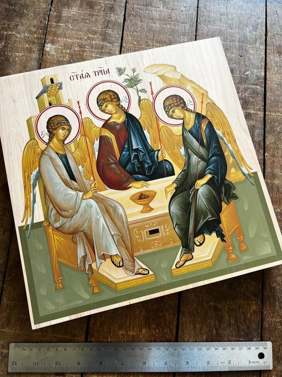 The Holy Trinity Andrey Rublev 30x30cm Ready to ship!