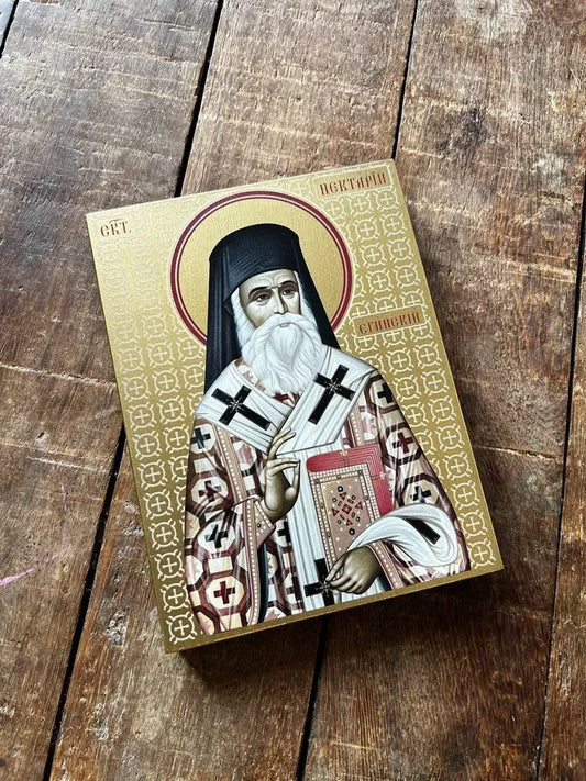 Saint Nectarios Of Aegina 15x20 Ready to ship!