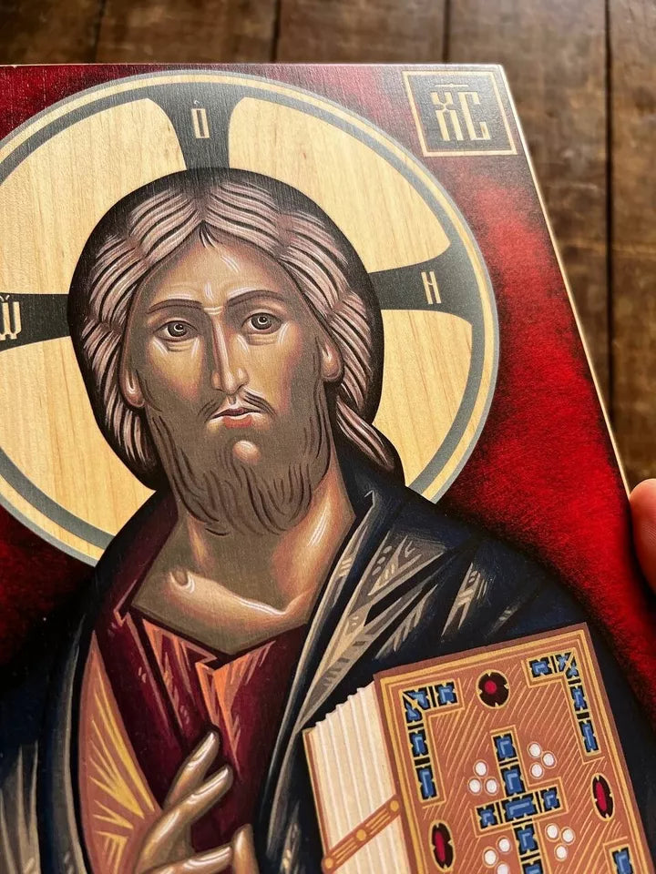 Jesus Christ Pantocrator from Sinai Monastery 20x28 Ready to ship!