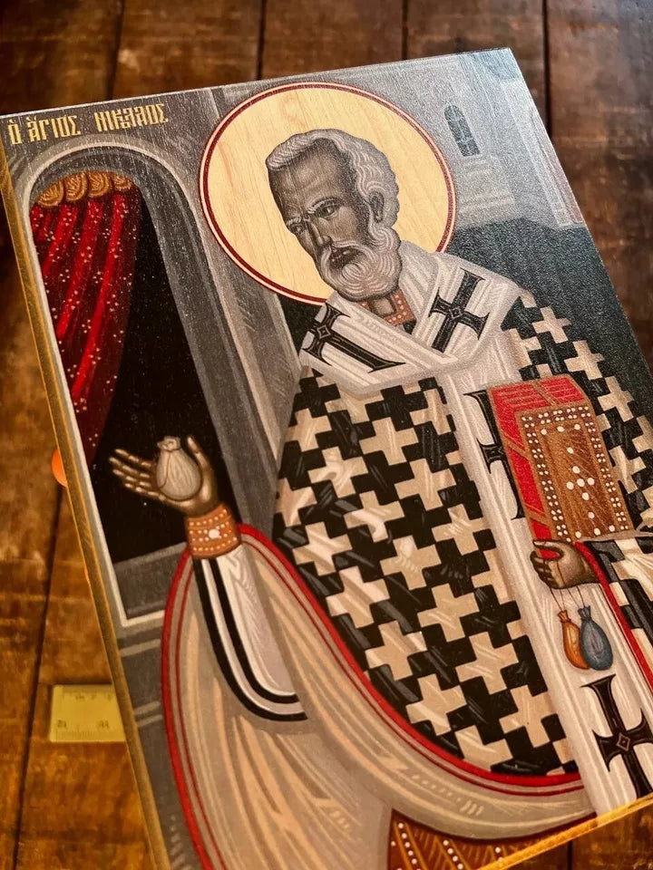 Saint Nicholas The Helper in Need  17x23cm Ready to ship!