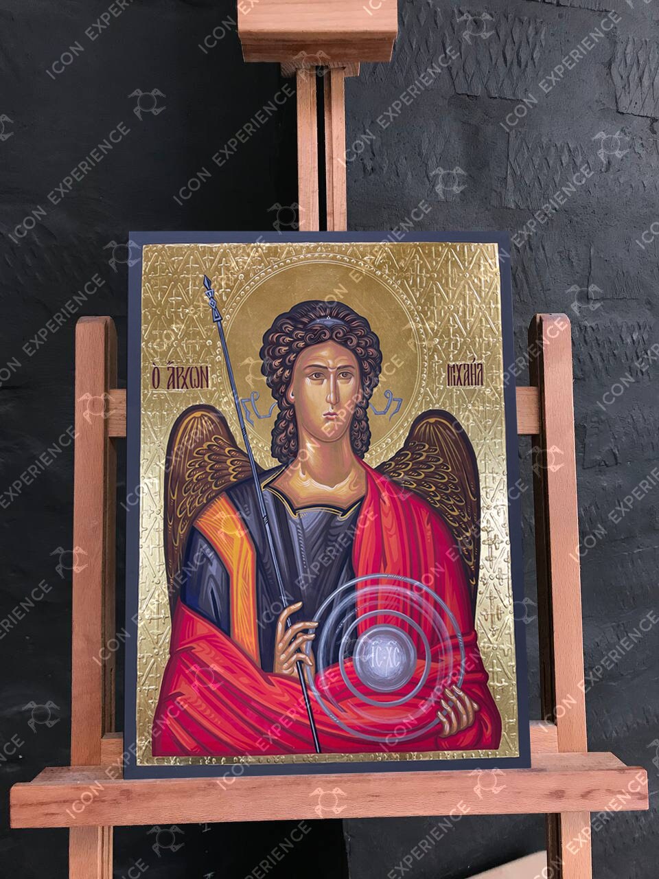 Saint Archangel Michael Handpainted Icon Byzantine Christian Painting Wall Hanging Home Decoration Guardian Angel Religious Gift Idea