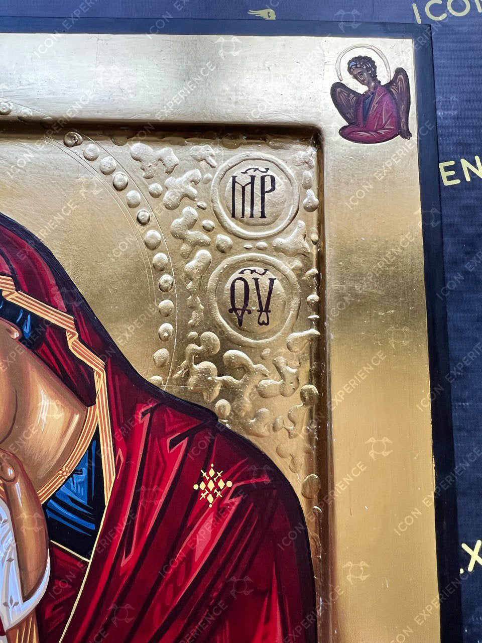 Saint Virgin Mary with Baby Jesus Handpainted Icon, Byzantine Icon, Religious Icons Catholic Art Home Decor, Family Gift